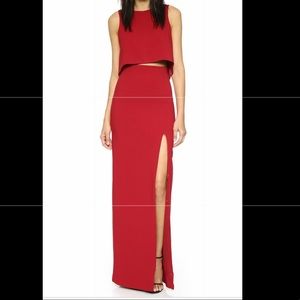 Black Halo 2 piece red dress